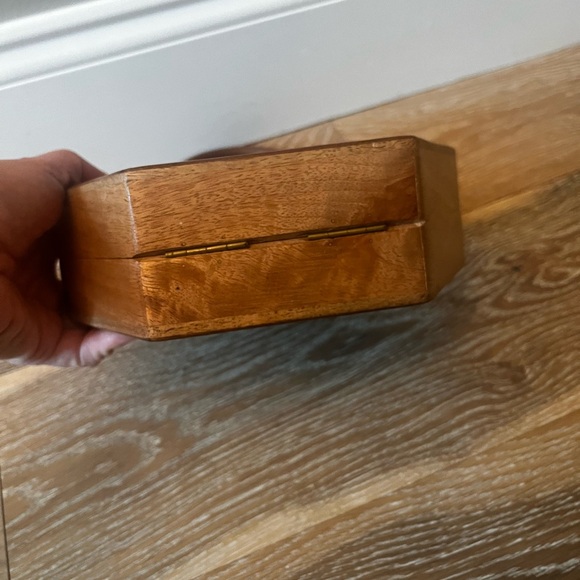 LULU Wooden Box Mini Bag Zigzag Chevron Purse‎ - Picture 8 of 11